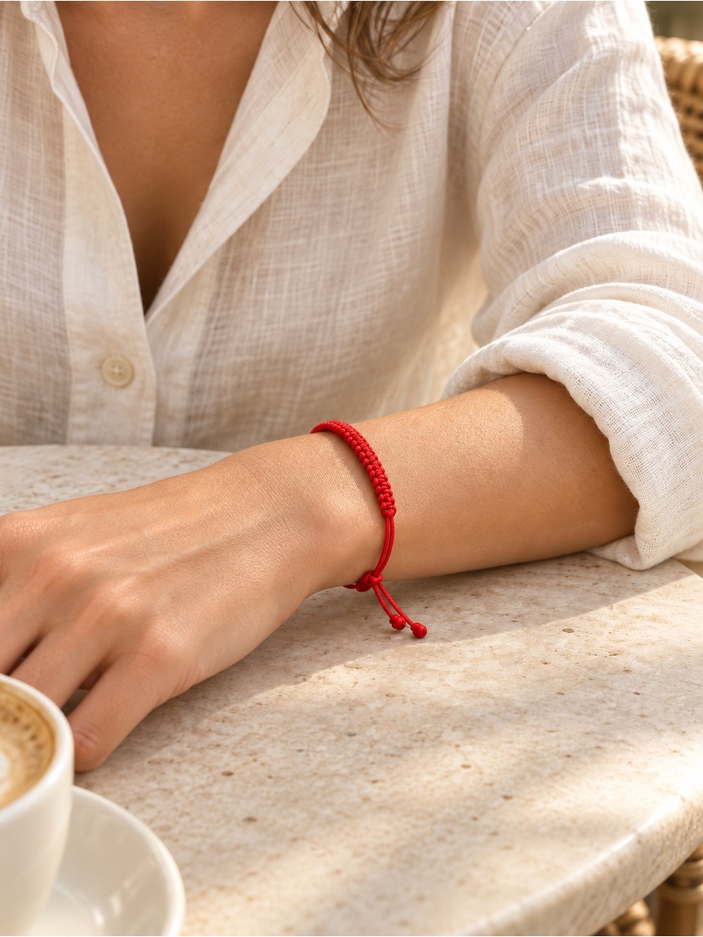 Red String Bracelets 10-Pack Unisex